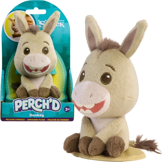 Plüsch-Esel zum Aufstecken auf die Schulter Shrek Perch’d 11,5 cm