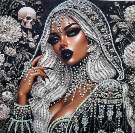 Diamantmalerei – Mulattin 30 × 40 cm