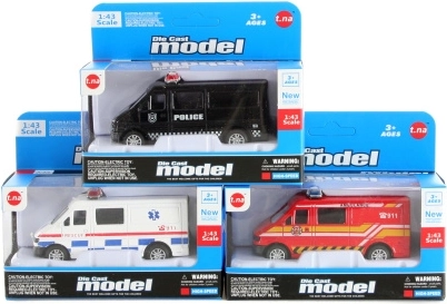 Metallisches Rettungsauto mit Freilauf