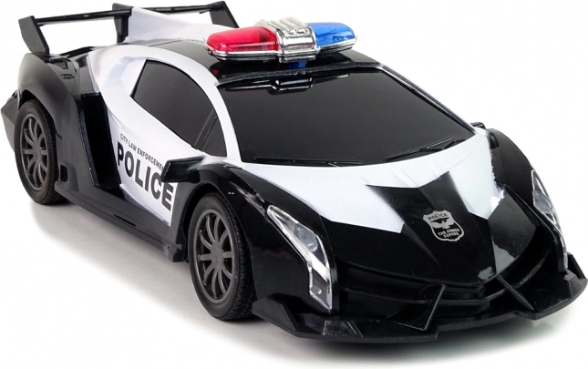 Polizei R/C Rennwagen mit Fernsteuerung + wiederaufladbare Batterie