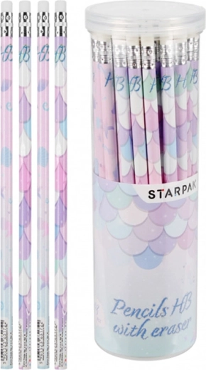 Bleistift mit Radiergummi in Tube – 1 Stück