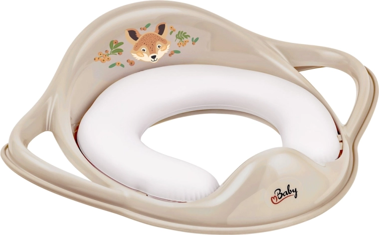 Maltex WC-Sitzverkleinerer mit Griffen, weich The Nature Buddies Fuchs, beige