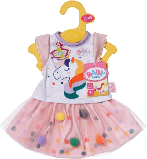 Tutu-Kleidchen mit Einhorn für Puppen 43 cm BABY born