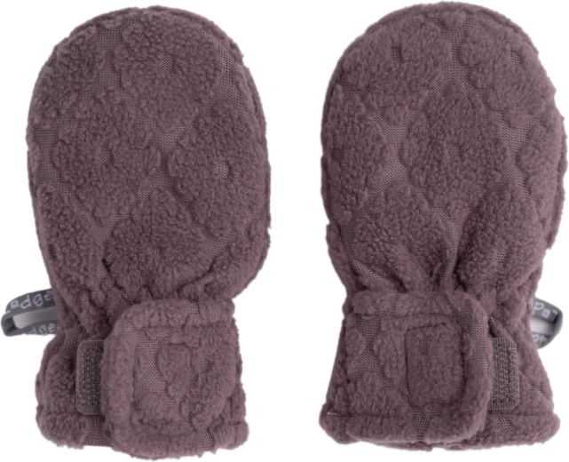 Lodger Fäustlinge ohne Daumen Mittens Folklore Fleece mauve 1–2 Jahre