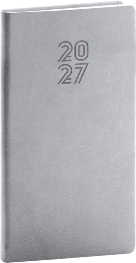 Notique Taschenkalender Aprint 2027 grau 9 × 15,5 cm