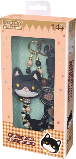 Toys Inn Handy-Anhänger schwarze Katze
