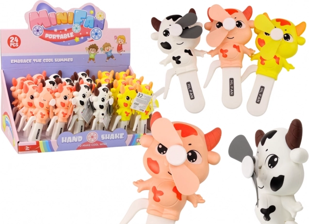 Hand-Windmühle Kuh Mini Windmühle für Kinder – 3 Farben