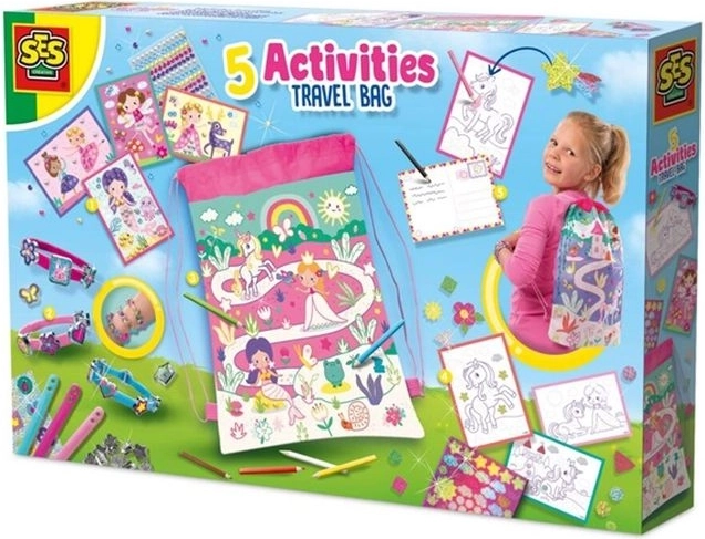 SES Reise-Kreativtasche mit 5 Aktivitäten