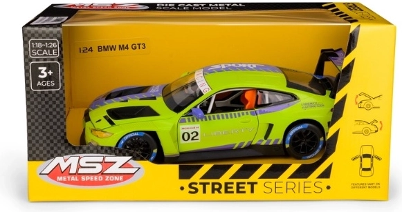 MSZ BMW M4 GT3 im Maßstab 1:24, grün