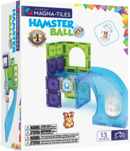 Magnetisches Bauset Magna-Tiles Hamsterkugel, 13 Teile