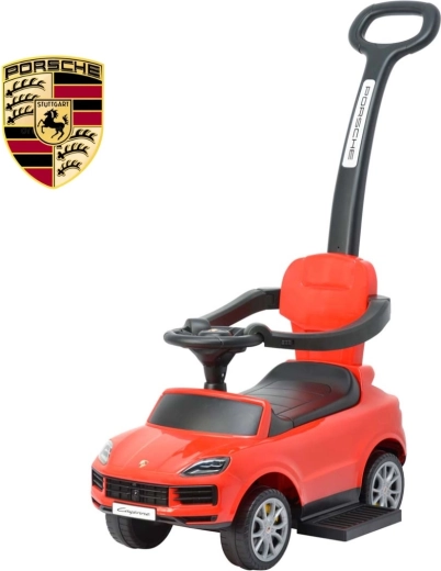 Milly Mally Rutschfahrzeug mit Schubstange Porsche Cayenne, rot