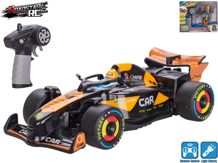 Roadstar RC-Formel mit Licht 13,5 cm 2,4 GHz schwarz