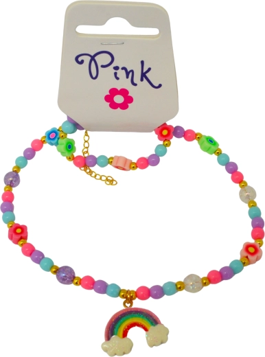 Donut-Kette-und-Armband-Set für Kinder