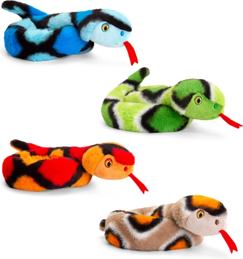 Plüschschlange, gerollt 65 cm KEEL TOYS (4 Varianten)