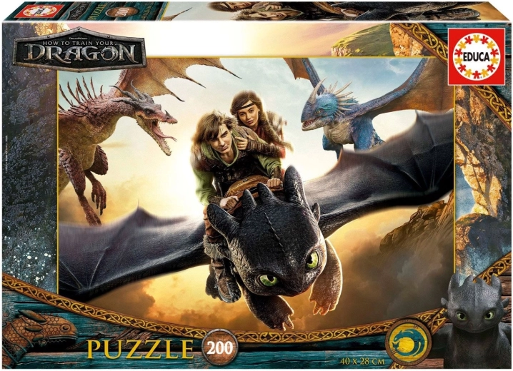 Educa Puzzle Drachenzähmen leicht gemacht – 200 Teile