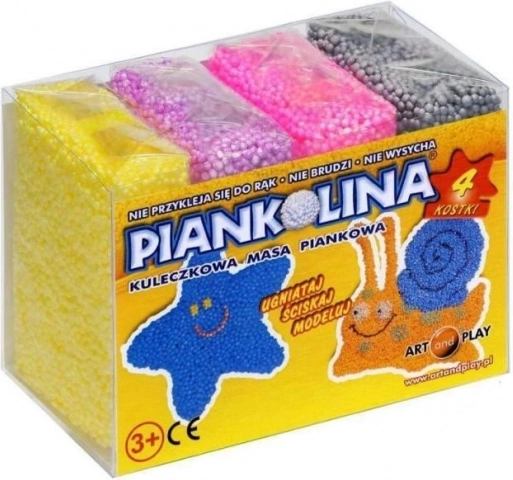 Piankolina – Schaumknete 4 Blöcke, Gelb