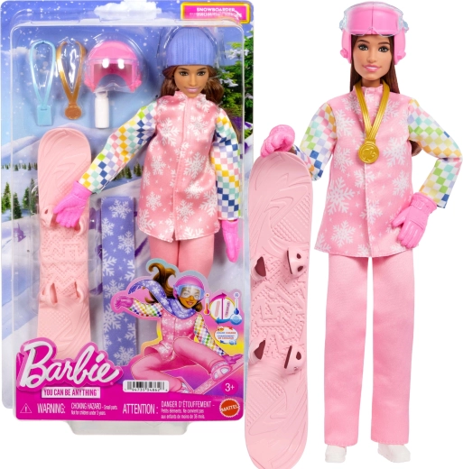 Barbie Karriere – Snowboarderin mit Zubehör