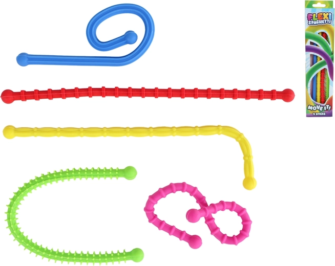 Flexi-Spaghetti – biegsame Stäbchen zum Gestalten 25,5 cm (5 Stk.)