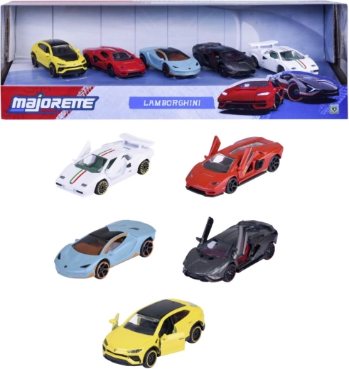 Geschenkset mit Sportwagen Lamborghini Majorette – 5 Stück