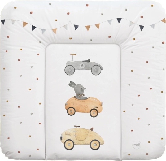Ceba Baby weiche Wickelauflage für die Kommode Basic Bunny Driver 75 × 72 cm