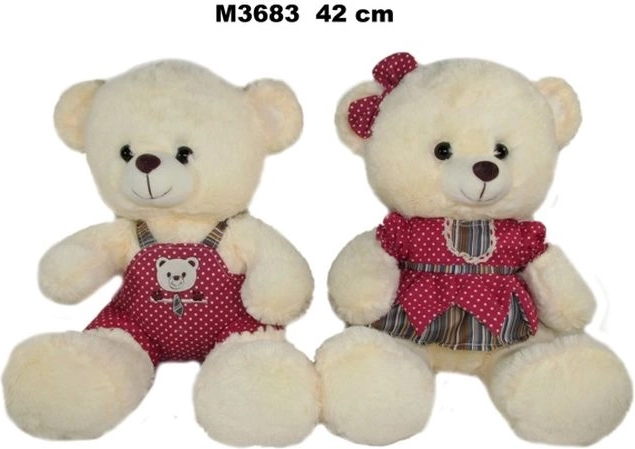 Plüschteddybär Miś mit Kleidung 42 cm