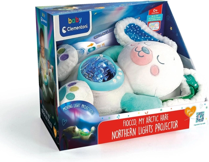 Clementoni Schnee-Häschen mit Polarlicht-Projektion – 1 Stück