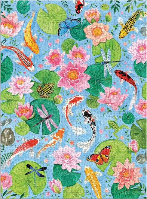 Galison Puzzle Koi-Teich 1000 Teile