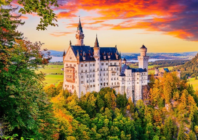 Puzzle Schloss Neuschwanstein Herbst Deutschland 1000 Teile