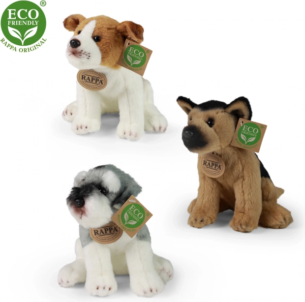Sitzender Plüschhund 20 cm ECO friendly RAPPA
