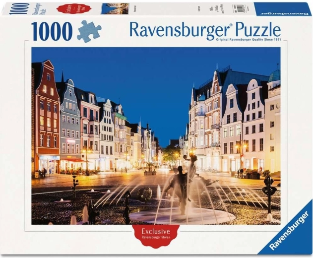 Ravensburger Puzzle Rostock bei Nacht 1000 Teile
