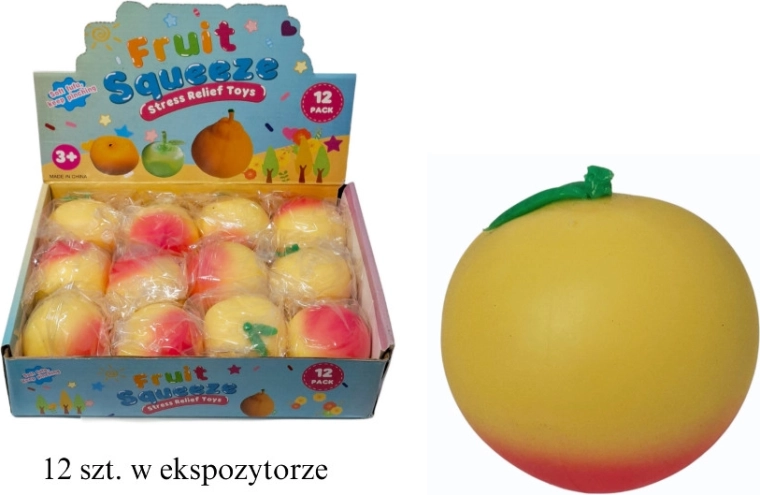 Gniotek owoc – Anti-Stress-Quetschspielzeug mit Fruchtmotiv