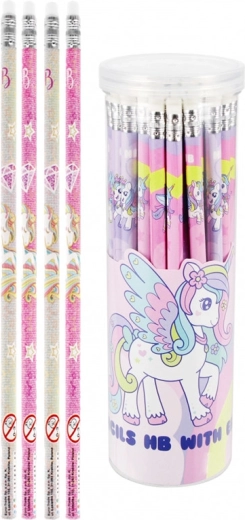 Bleistift mit Radiergummi Einhorn – 1 Stück