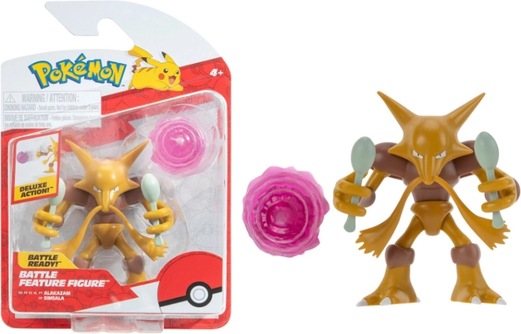 Pokémon Alakazam – bewegliche Battle-Feature-Figur 11 cm (Jazwares)