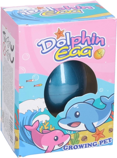 Wachsender Delfin im Ei 6,5 cm