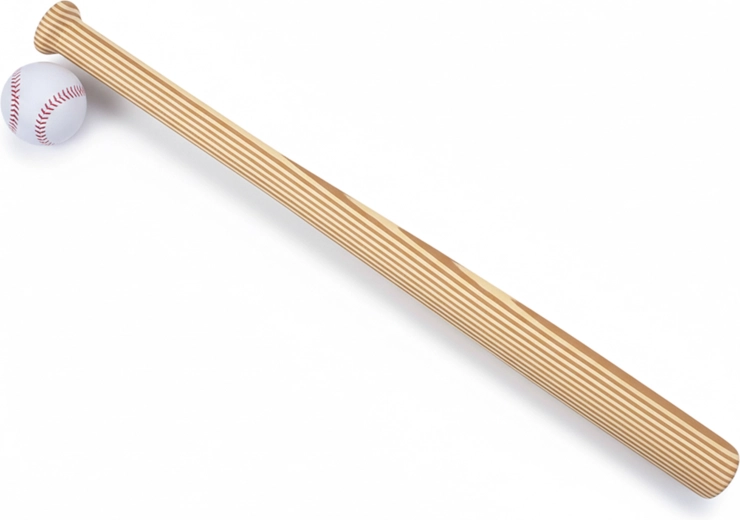 Baseballschläger mit Ball 59,5 cm – 1 Stück