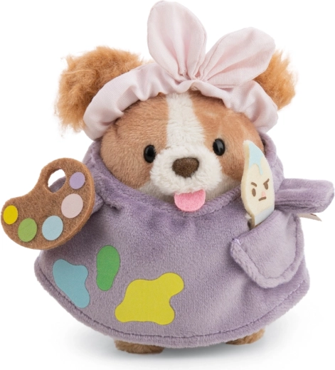 Nici MyMochi Plüsch-Cocker-Spaniel Hündin Brushy 8 cm im Maler-Kostüm mit Pinsel