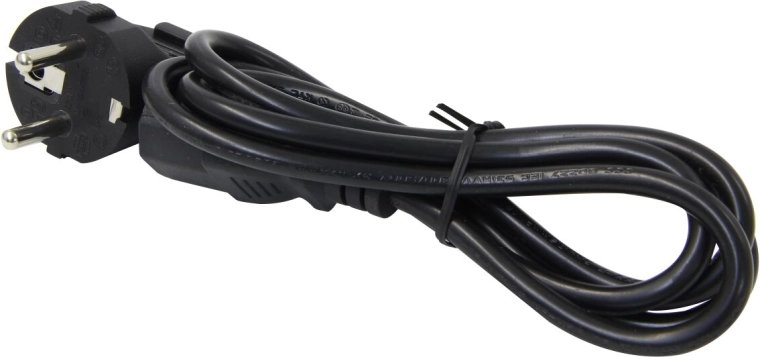 Netzkabel für Geräte mit Kaltgerätestecker, 3-polig 230 V, X-Peak 90, deutscher Winkelstecker – 1 Stück