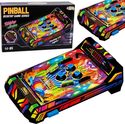 Elektronischer Tisch-Pinball (Flipper) mit LED-Punktestandanzeige und Sounds