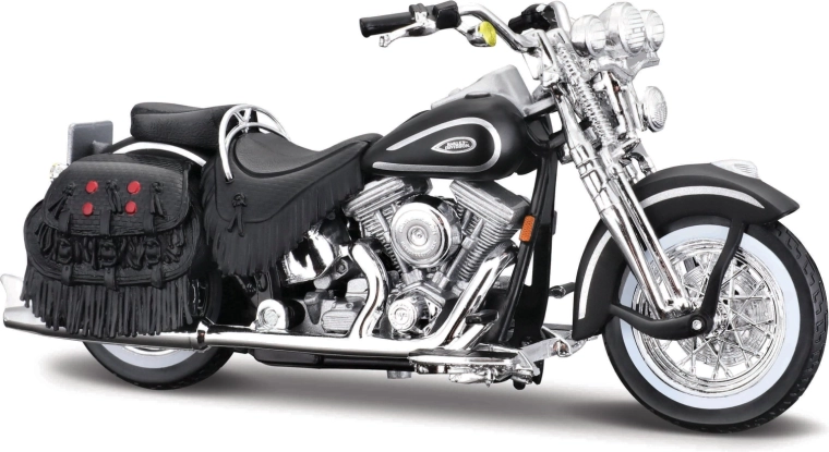 Maisto Harley-Davidson 1999 FLSTS Heritage Softail Springer schwarz 1:18
