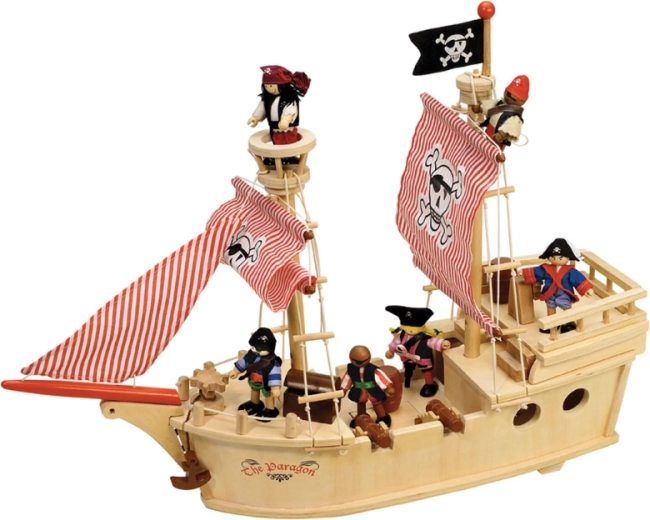 Tidlo Holz-Piratenschiff