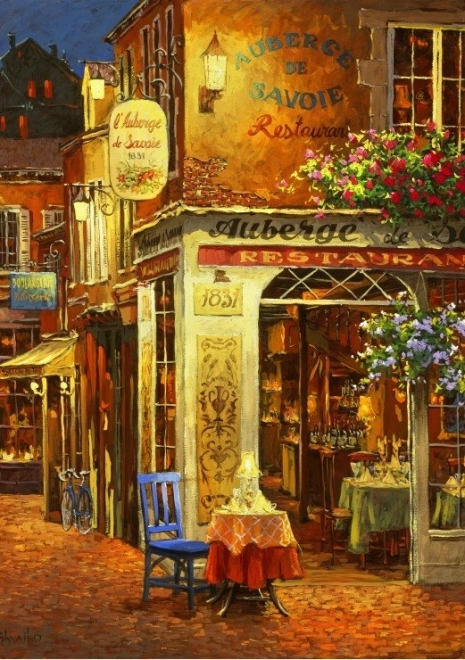 Puzzle Restaurant Auberge de Savoie 1000 Teile von Bluebird