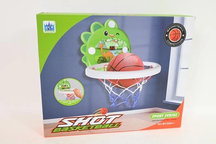 Kinder-Basketballkorb mit Dinosaurier-Backboard und Ball