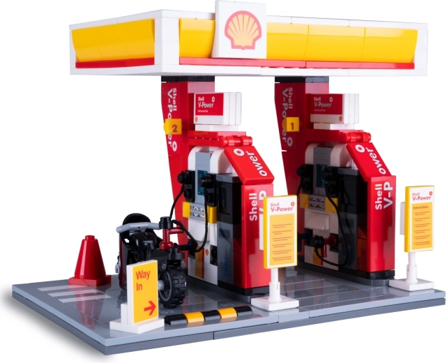 CaDA Shell-Tankstelle im Maßstab 1:30