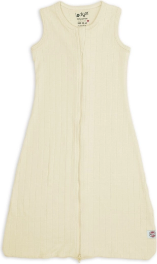 Lodger Hopper Baumwoll-Schlafsack ohne Ärmel solid butter 86/98