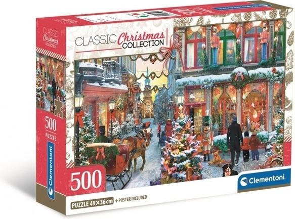 Clementoni Puzzle 500 Teile Compact Joy of Christmas