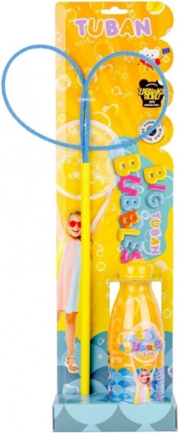 TUBAN Seifenblasen-Set mit Schmetterlingsreifen und 400ml Flüssigkeit