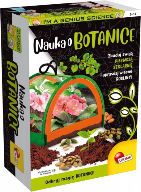 Wissenschaftsset I'm a Genius Botanik – Mini-Gewächshaus für Kinder