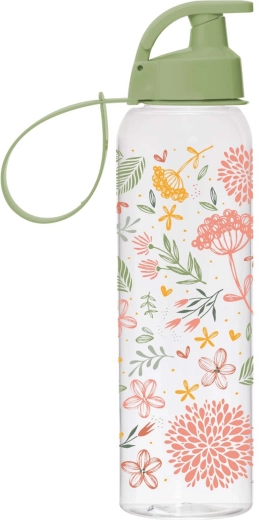 Wasserflasche Botanica 750 ml, Glas/Kunststoff