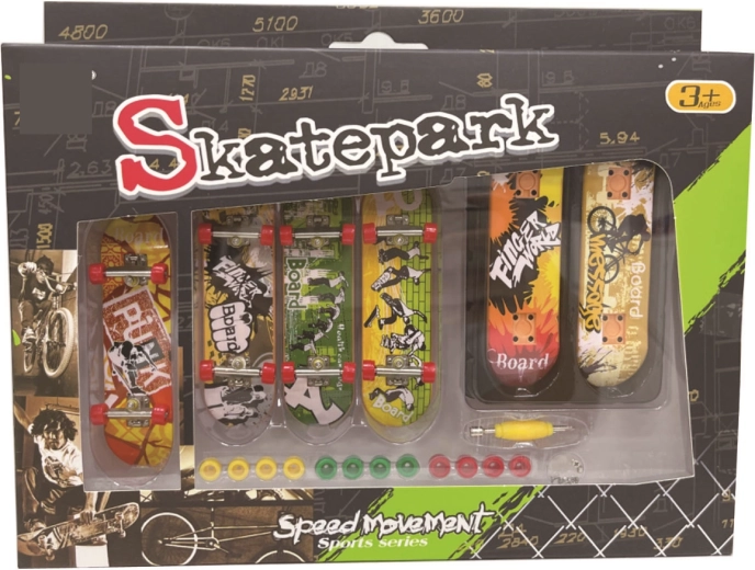 Skateboard-Set für Kinder, 6-tlg.