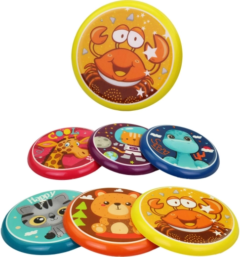 Kinder-Plastikfrisbee mit Tierbild – 1 Stück
